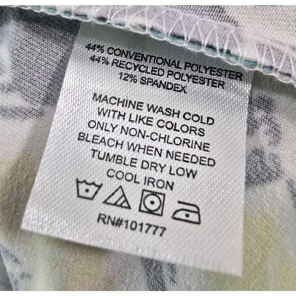 Soybu Dress Womens Large Tank Gray Blue Yellow Stripe Mini Shelf Built In Bra - Picture 10 of 11